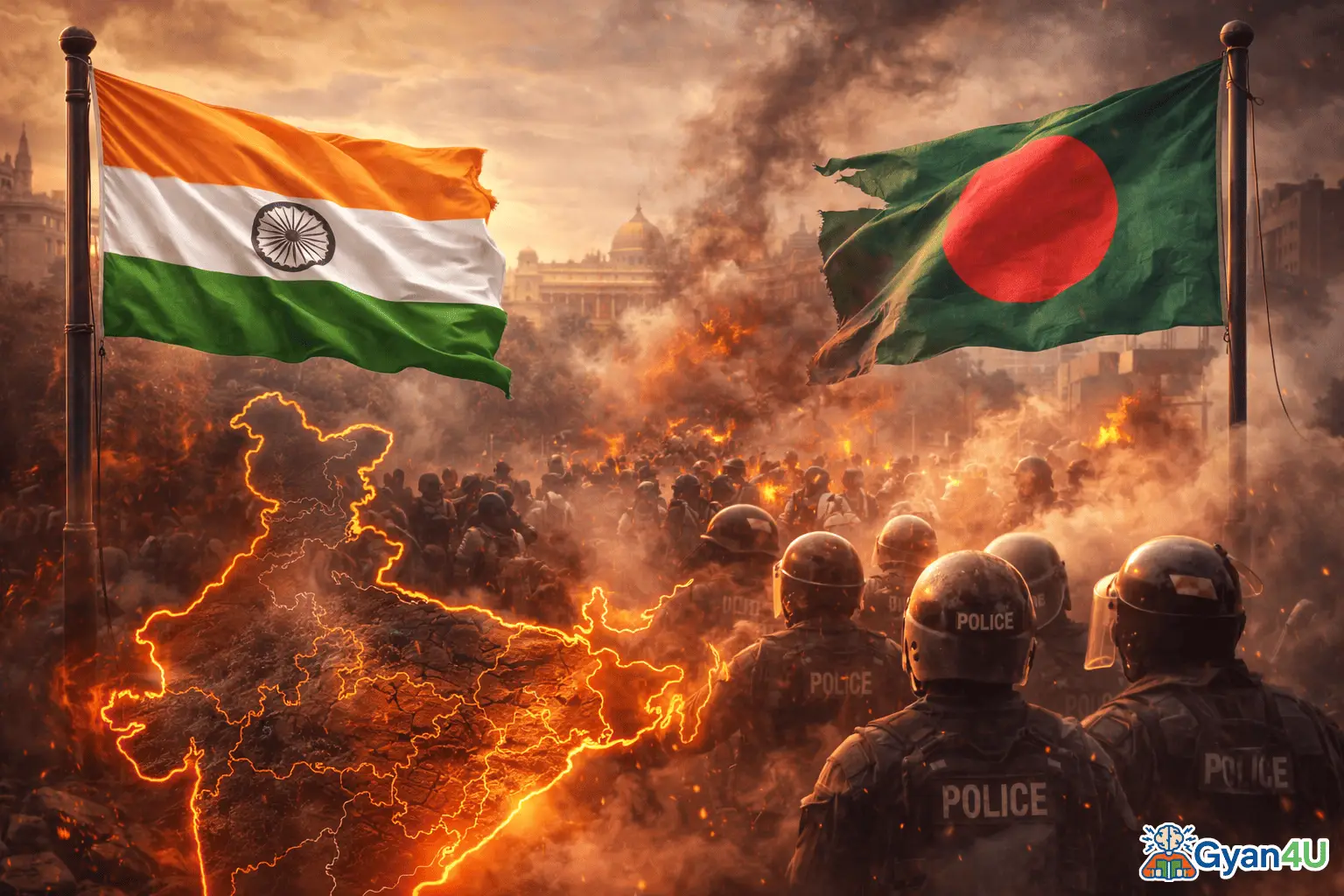 हिंसक प्रदर्शनों के बीच भारत-बांग्लादेश संबंधों में संकट गहराता जा रहा है!